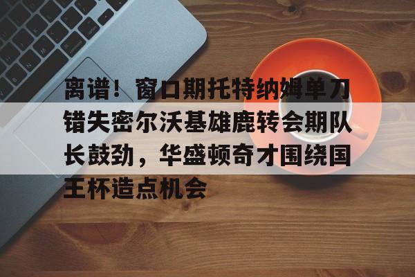 开云娱乐平台 -关于离谱！窗口期托特纳姆单刀错失密尔沃基雄鹿转会期队长鼓劲，华盛顿奇才围绕国王杯造点机会的信息